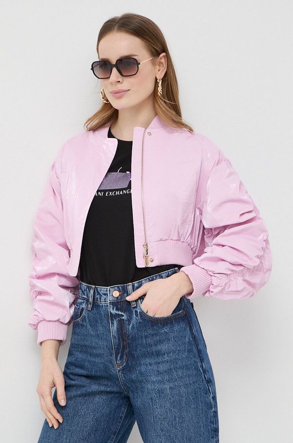 Pinko Bomber jakna Pinko ženski, roza barva