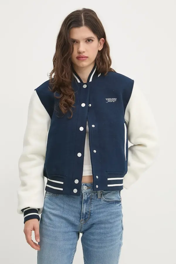 Tommy Jeans Bomber jakna s primesjo volne Tommy Jeans