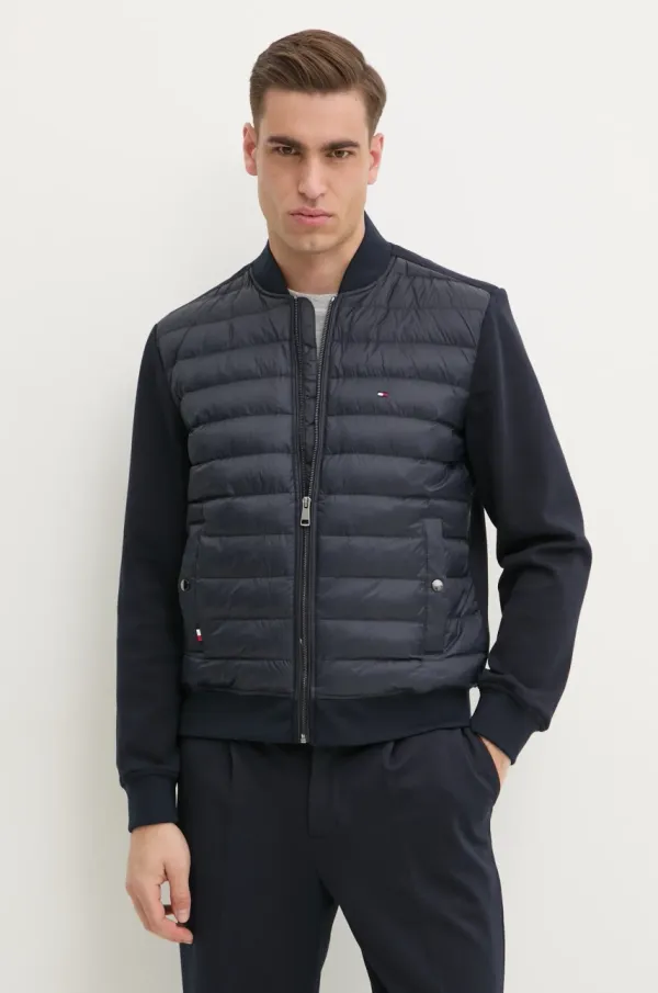 Tommy Hilfiger Bomber jakna Tommy Hilfiger moška, mornarsko modra barva, MW0MW38674