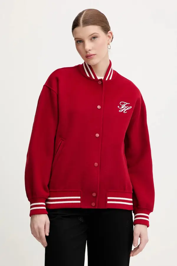Tommy Hilfiger Bomber jakna z dodatkom volne Tommy Hilfiger