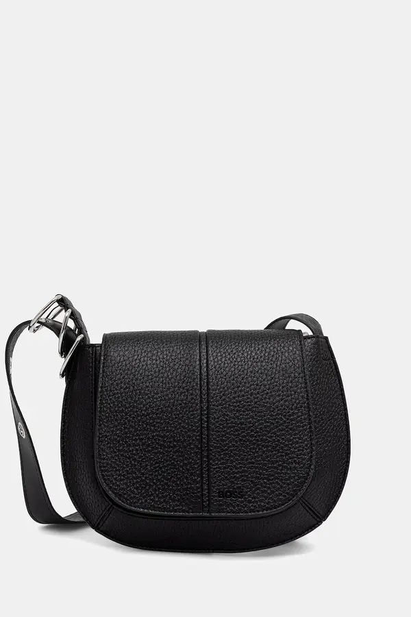BOSS BOSS crossbody torbica ženska iz umetnega usnja CLARICE SADDLE