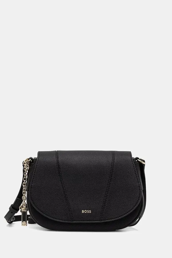 BOSS BOSS crossbody torbica ženska iz umetnega usnja SALLEY SADDLE