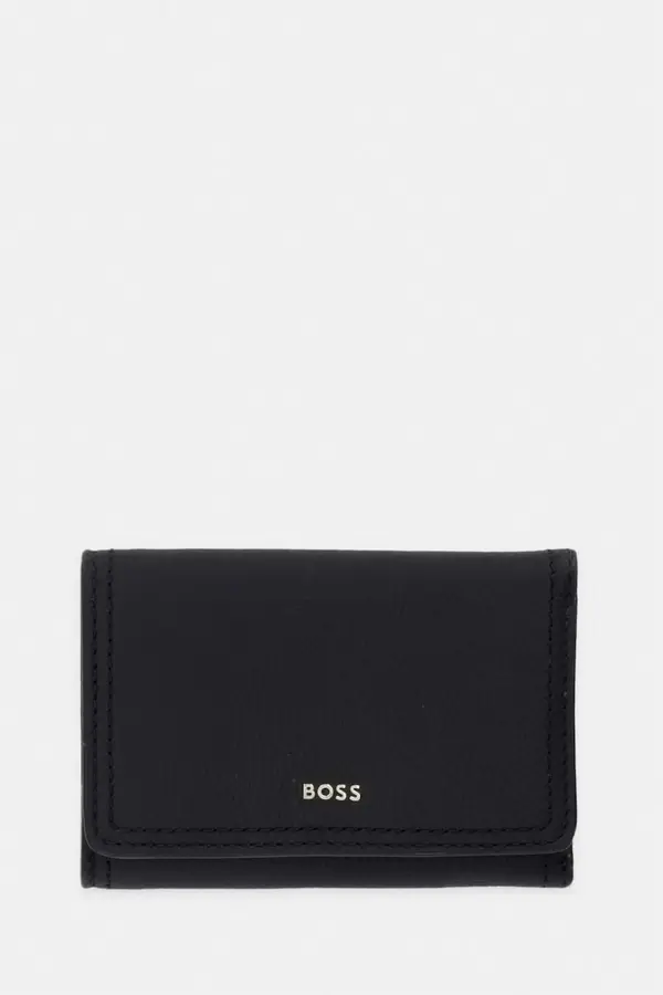 BOSS BOSS denarnica ženska usnjena Lenah Flap SM Wallet