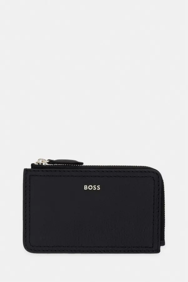 BOSS BOSS denarnica ženska usnjena Lenah Zip Cardholder