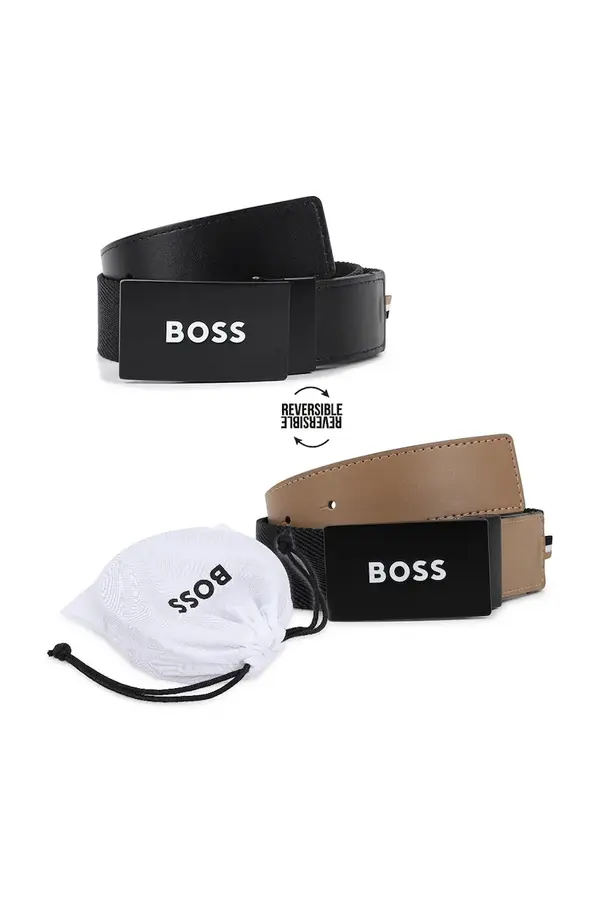 BOSS BOSS dvostranski pas otroški