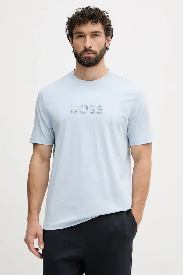 BOSS Green BOSS Green kratka majica moška bombažna