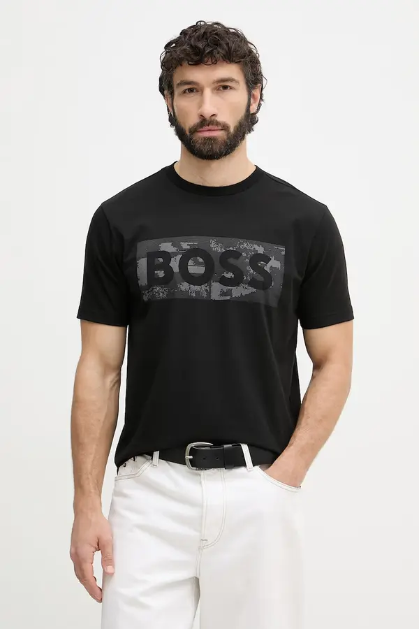 BOSS Green BOSS Green kratka majica moška z bombažem