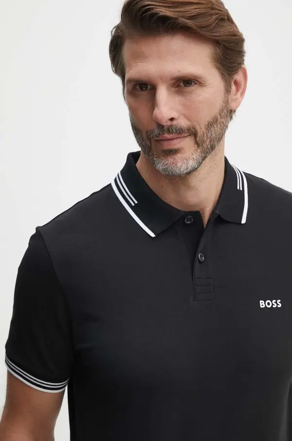 BOSS Green BOSS Green polo majica moška z bombažem Paul