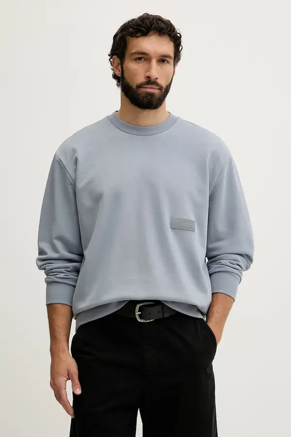 BOSS Green BOSS Green pulover moški z bombažem SW_Crewneck