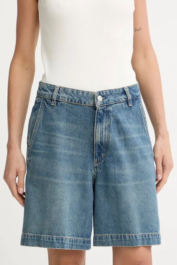 BOSS BOSS kratke hlače ženske denim ALLEXY DENIM SHORT