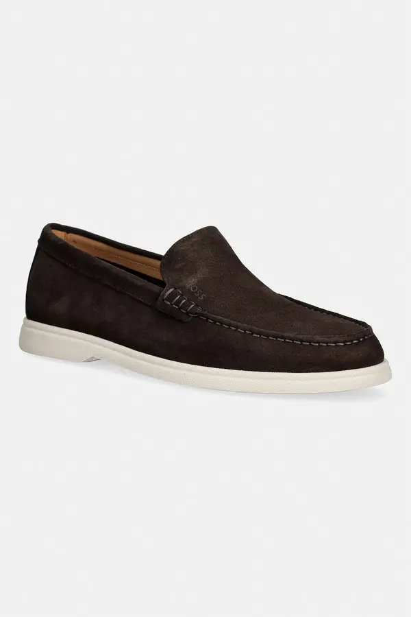 BOSS BOSS Loaferji moški semišasti Sienne