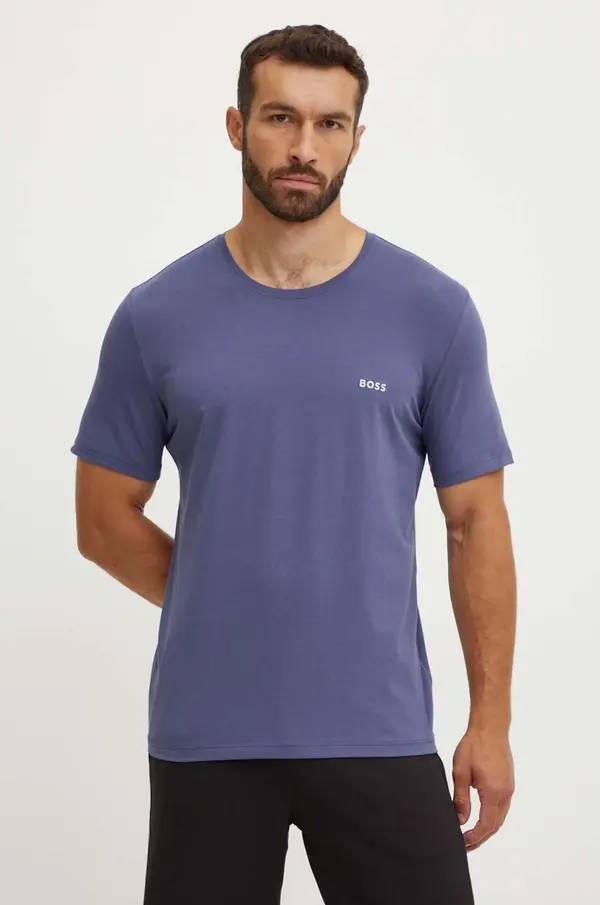 BOSS BOSS loungewear kratka majica moška bombažna z elastanom Mix&Match T-Shirt R