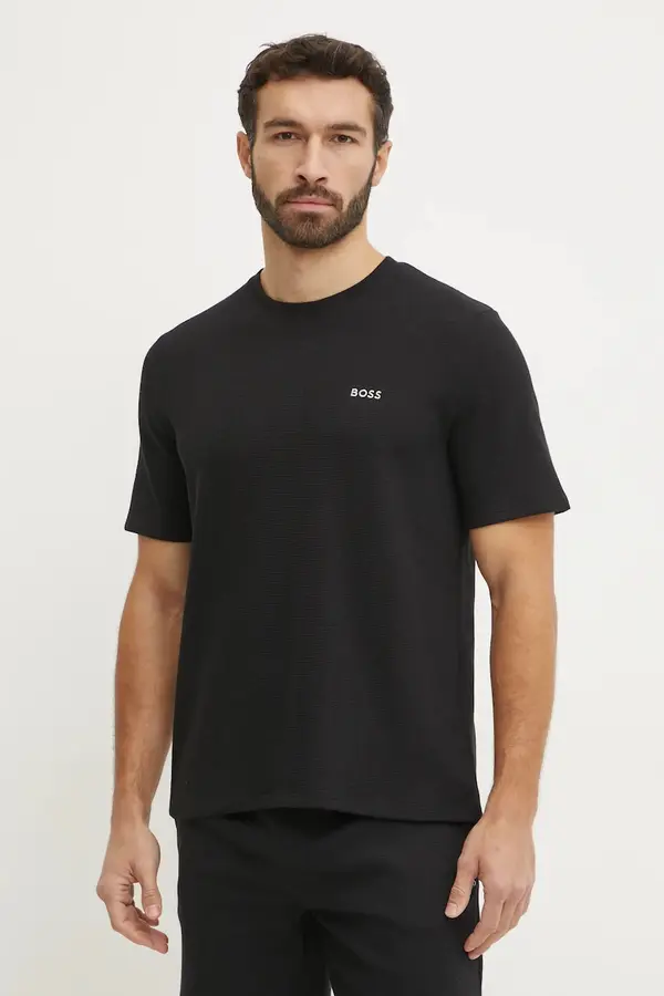 BOSS BOSS loungewear kratka majica moška Waffle T-Shirt