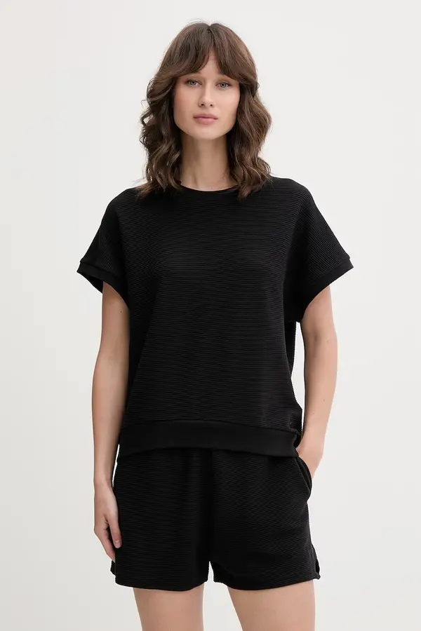 BOSS BOSS loungewear kratka majica ženska z lyocellom BB TEXTURE_Top