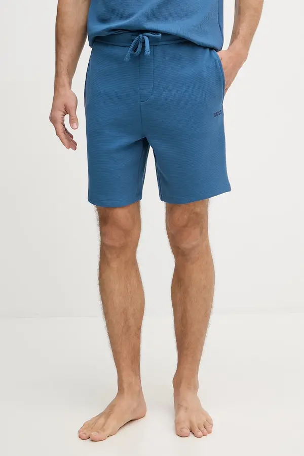 BOSS BOSS loungewear kratke hlače moške z bombažem Waffle Shorts