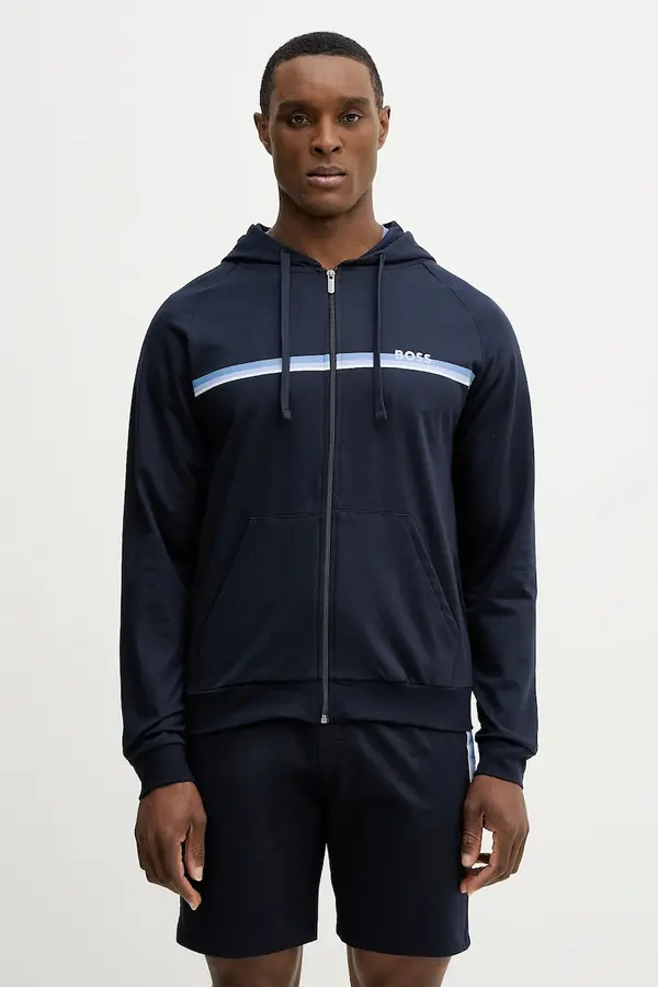 BOSS BOSS loungewear pulover moški bombažen Authentic Jacket H