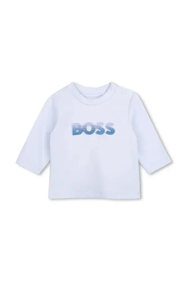 BOSS BOSS majica z dolgimi rokavi za dojenčke bombažna