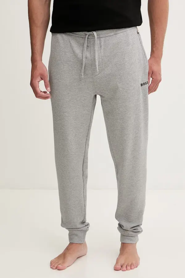 BOSS BOSS moška trenirka Waffle Pants Cuff