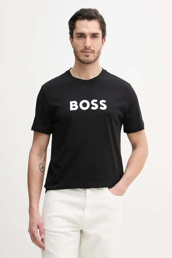 BOSS BOSS moški bombažen T-Shirt RN