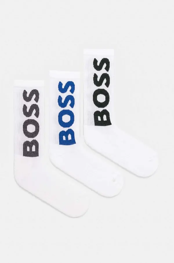 BOSS BOSS nogavice moške 3P QS Rib Logo CC paket 3 kosov
