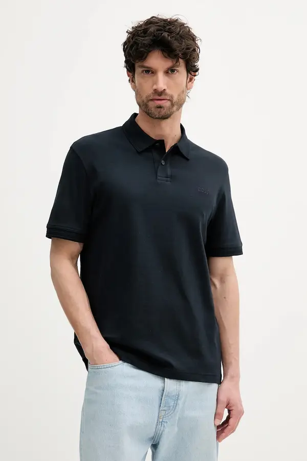 BOSS Orange BOSS Orange Bombažen polo BOSS Orange Pe_Interlock
