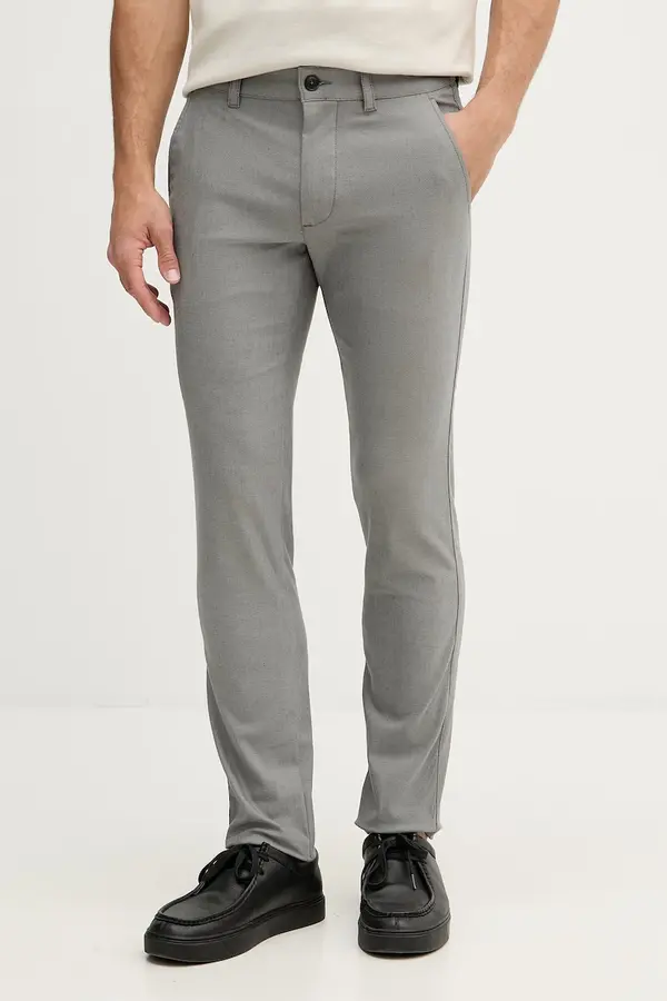 BOSS Orange BOSS Orange chino hlače moške z bombažem Slim