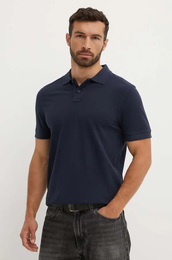 BOSS Orange BOSS Orange polo majica moška bombažna Prime