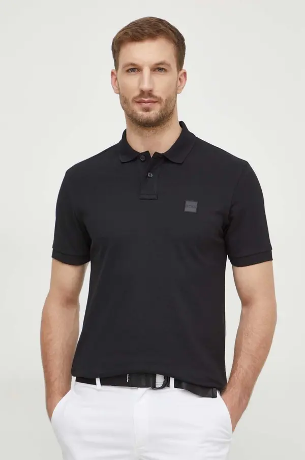 BOSS Orange BOSS Orange polo majica moška bombažna z elastanom Passenger