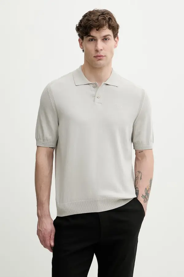 BOSS Orange BOSS Orange polo majica moška z bombažem