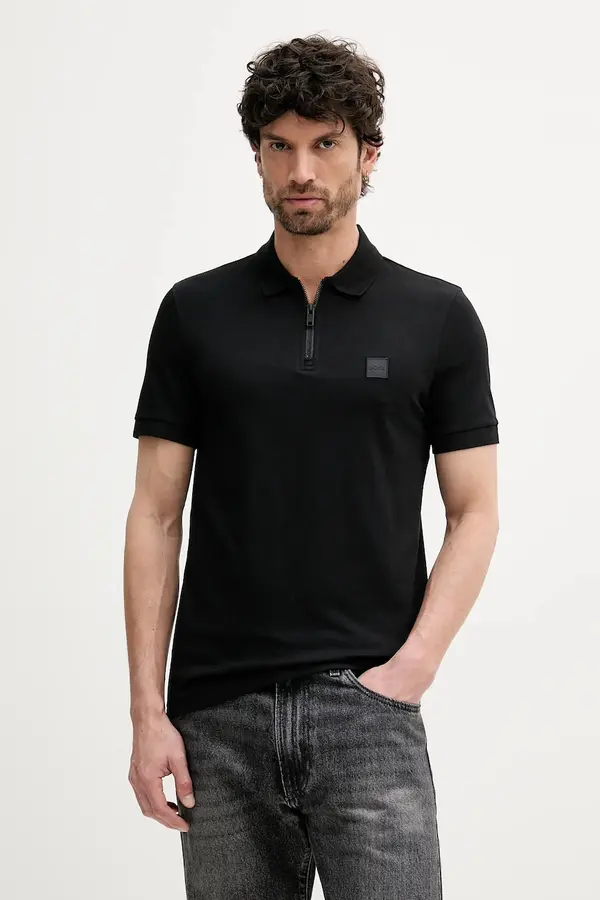 BOSS Orange BOSS Orange polo majica moška z bombažem