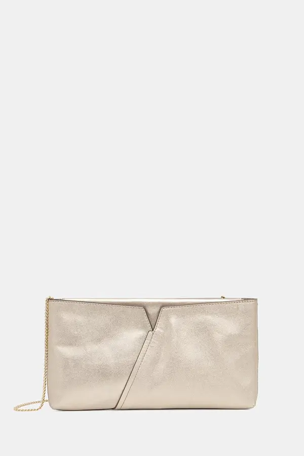 BOSS BOSS pisemska torbica ženska usnjena BOSS REVERS CLUTCH L
