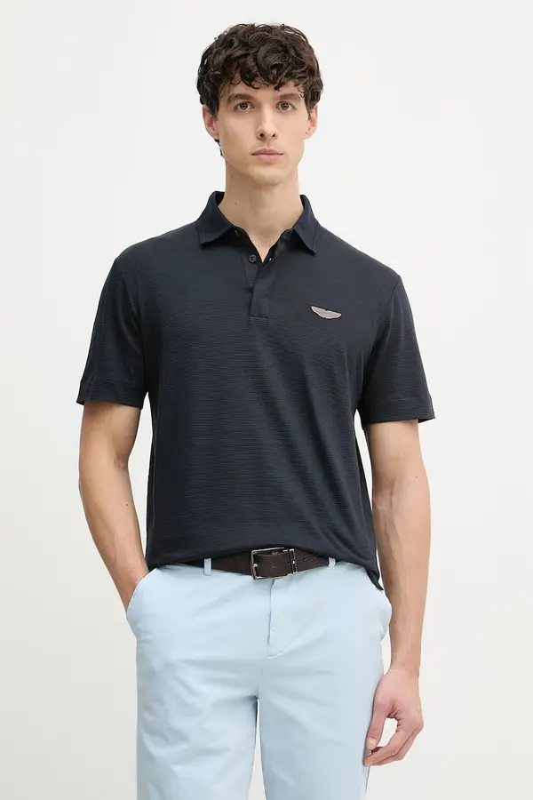 BOSS BOSS polo majica moška z lanom BOSS X ASTON MARTIN