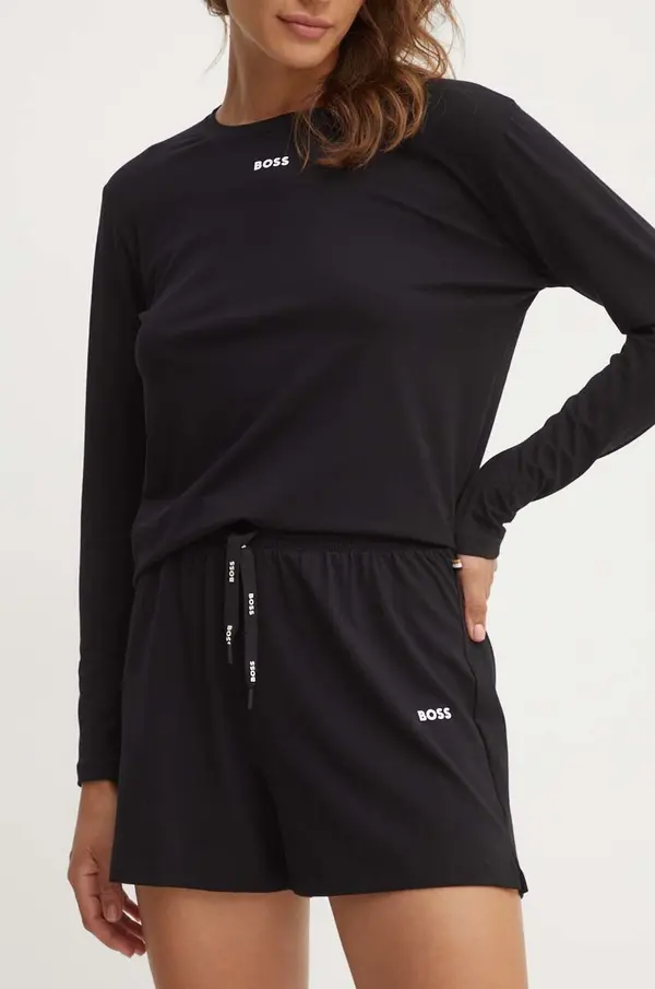 BOSS BOSS trenirka kratke hlače ženske bombažne z elastanom CI_Shorts CW
