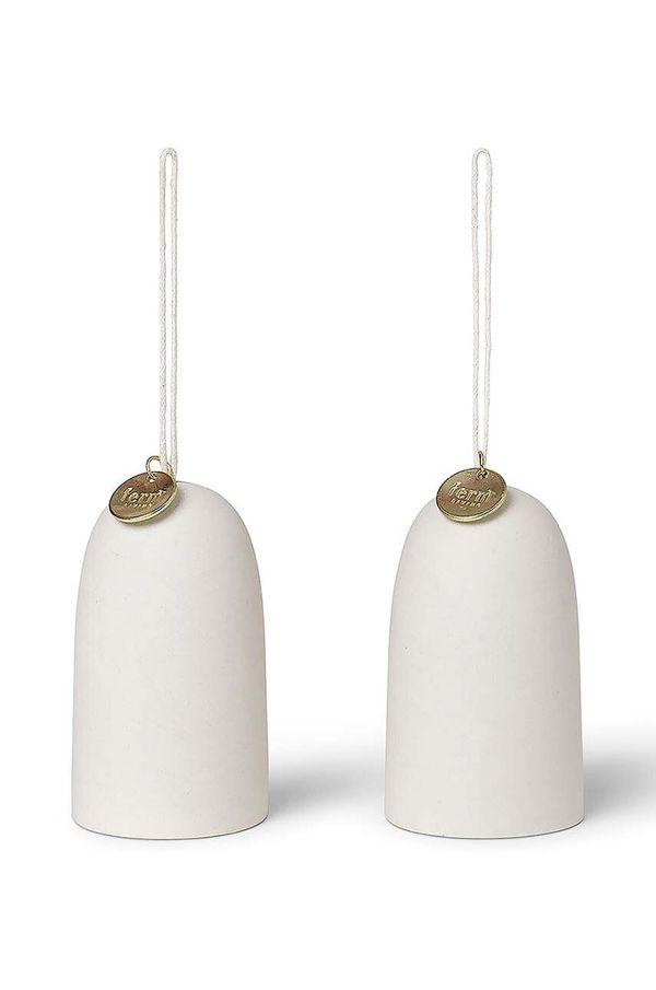 ferm LIVING Božični okrasek ferm LIVING Bell Ceramic Ornaments 2-pack