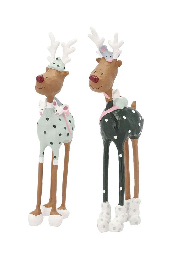 Medusa-Copenhagen Božični okrasek Medusa-Copenhagen Mr & Mrs Rudolf 2024 2-pack