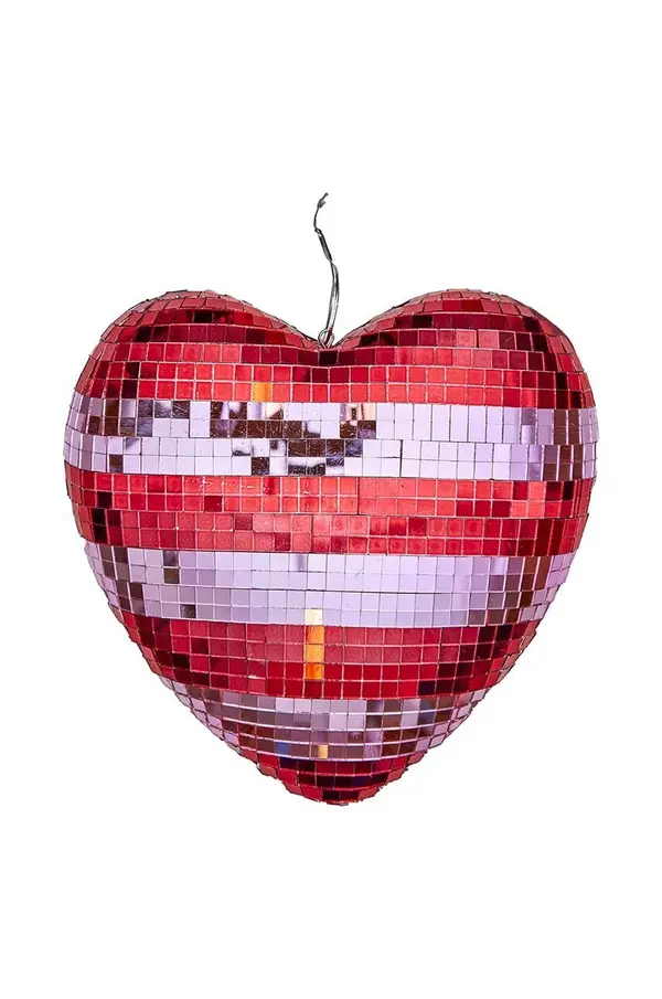 Rice Božični okrasek Rice Large Heart Disco Ball