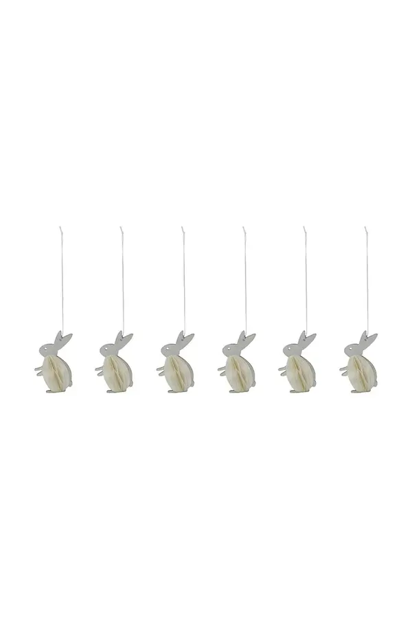 House Doctor Božični okraski House Doctor HDRabb 6 cm 6-pack