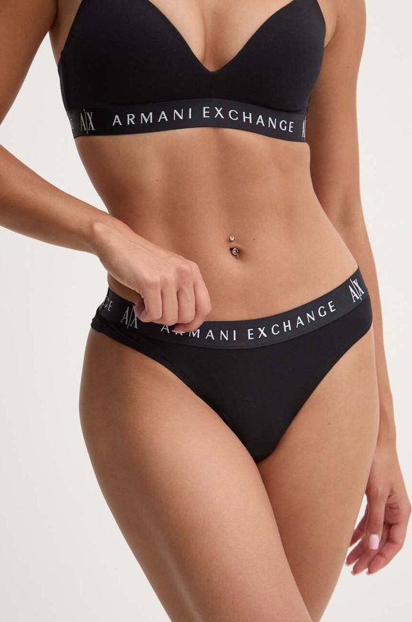 Armani Exchange Brazilke Armani Exchange črna barva, 947028 CC502