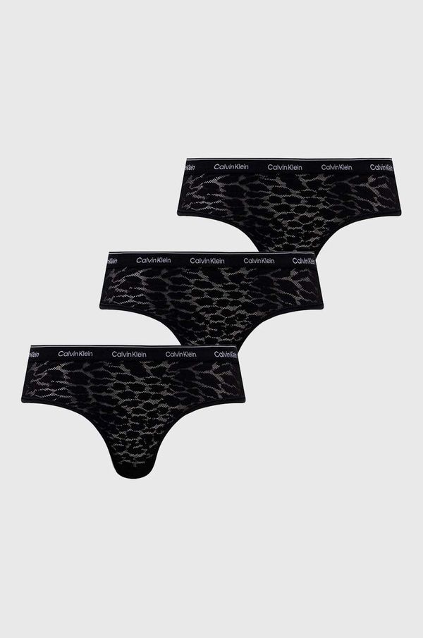 Calvin Klein Underwear Brazilke Calvin Klein Underwear 3-pack črna barva