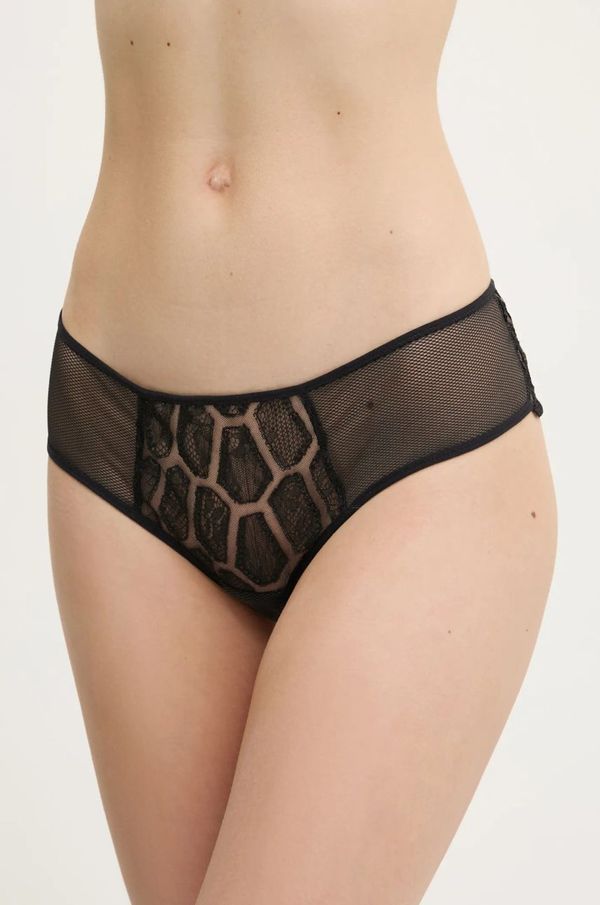 Chantelle Brazilke Chantelle črna barva, C01LB0