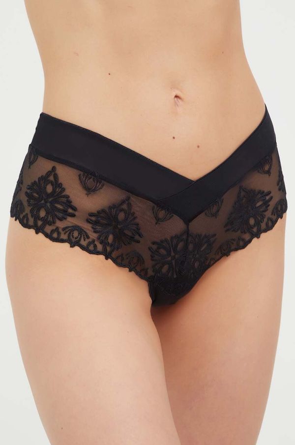 Chantelle Brazilke Chantelle črna barva