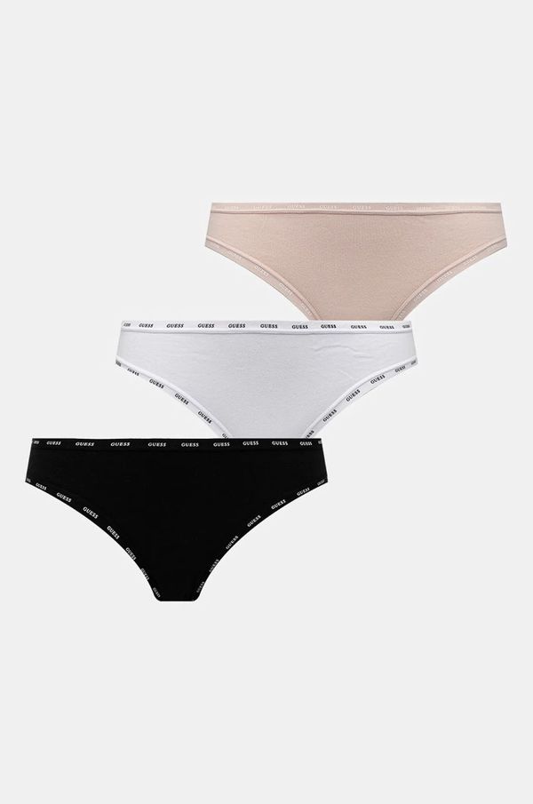 Guess Brazilke Guess 3-pack bela barva, O5RG11 K6YW1