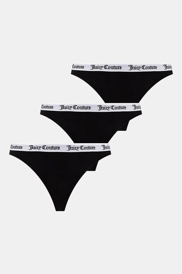 Juicy Couture Brazilke Juicy Couture DANA THONG PK črna barva, JCLTH224571