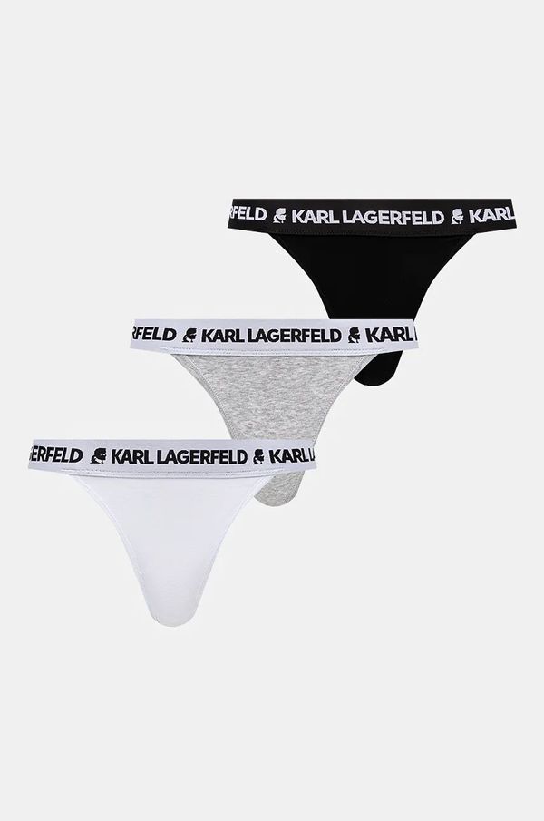 Karl Lagerfeld Brazilke Karl Lagerfeld 3-pack črna barva, 246W2114