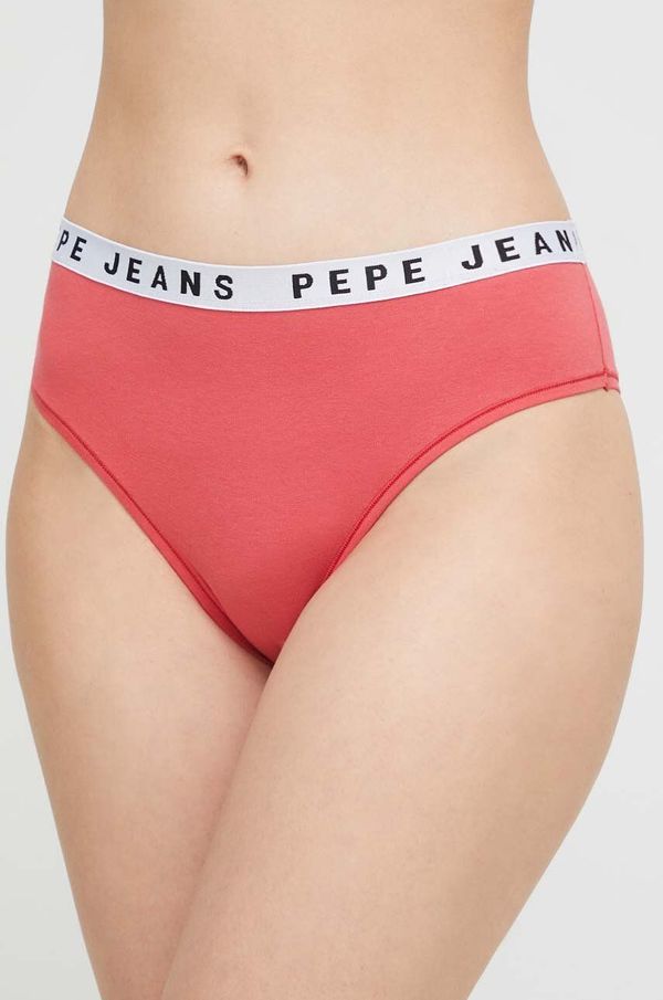 Pepe Jeans Brazilke Pepe Jeans Solid Brazilian rdeča barva