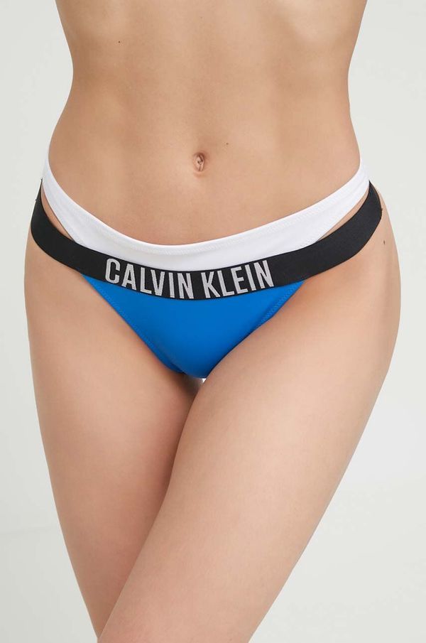 Calvin Klein Brazilke za kopanje Calvin Klein mornarsko modra barva
