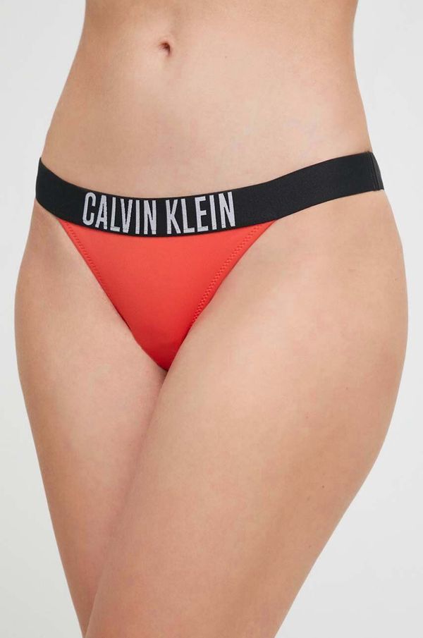 Calvin Klein Brazilke za kopanje Calvin Klein oranžna barva