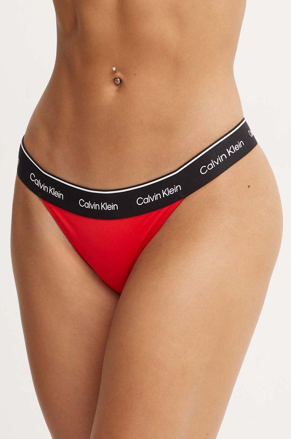 Calvin Klein Brazilke za kopanje Calvin Klein rdeča barva, KW0KW02429