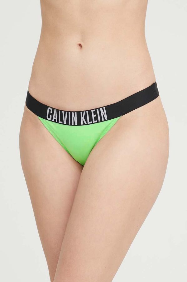 Calvin Klein Brazilke za kopanje Calvin Klein zelena barva
