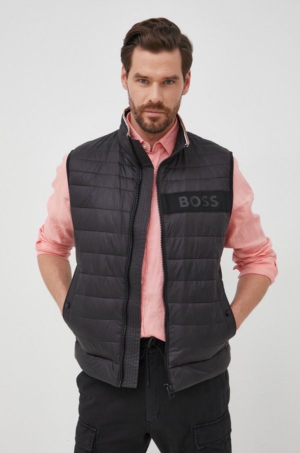 BOSS Brezrokavnik BOSS moški, črna barva